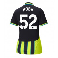 Maglia Calcio Manchester City Oscar Bobb #52 Seconda Divisa Donna 2024-25 Manica Corta